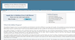 Desktop Screenshot of lifeline-phones.com